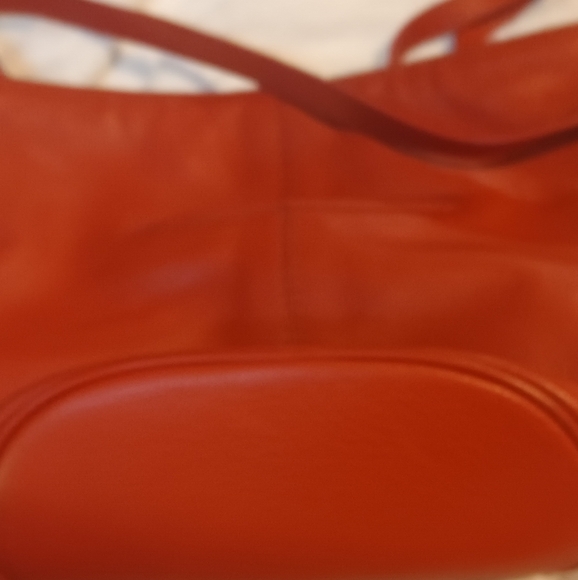 Brighton Orange Leather Studded Women's Bag - Picture 2 of 4